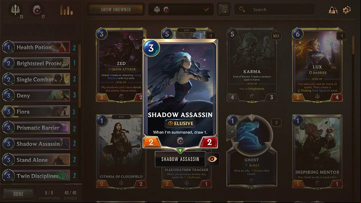 The presented deck falls into the control category, so it does an excellent job in defense - Demacia & Ionia - a good deck in Legends of Runeterra - The best decks - Legends of Runeterra Guide