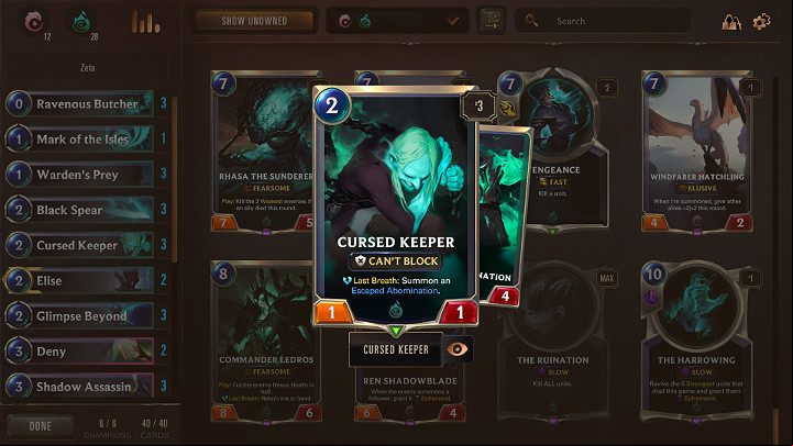 Defense isnt the strongest point of the presented strategy, so you often have to use ing spells, which makes it easier for you to perform a mutually beneficial exchange with an opponents minion, or even send a troublesome opponent into the hands of the Player (Will of Ionia) - Shadow Isles & Ionia - the best deck in the Legends of Runeterra - The best decks - Legends of Runeterra Guide
