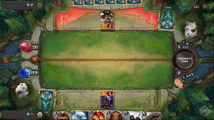 During a round, players swap actions - one attacks while the other one defends and vice versa - Turns and rounds system in Legends of Runeterra - Basics - Legends of Runeterra Guide