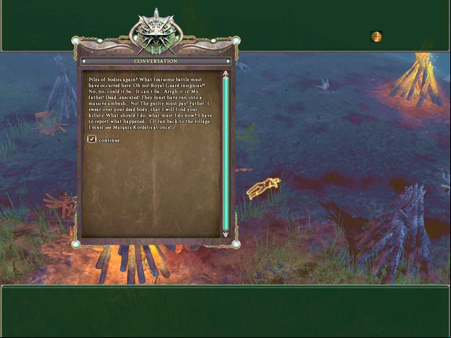 The corpse of your father, a sad moment - Quests - Suraia Hills - Legends Of Dawn - Game Guide and Walkthrough
