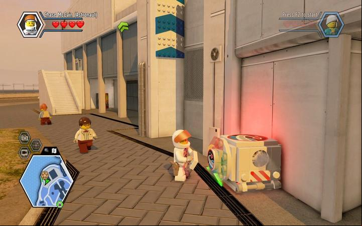 While wearing this dishuise, you can use special astronaut blocks - Apollo Island | Walkthrough - Chapter 7 - LEGO City: Undercover Game Guide