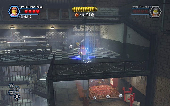 Destroy the objects at the top and follow the trail - Secrets in the prison | Chapter 3 - Chapter 3 - LEGO City: Undercover Game Guide