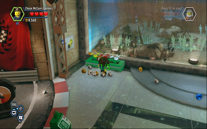 Water 5 plants as a farmer - Secrets in the museum | Walkthrough - Chapter 10 - LEGO City: Undercover Game Guide