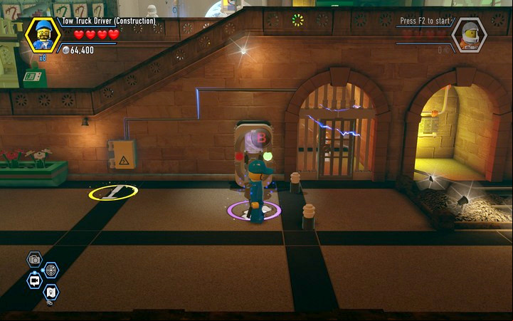 You will find a character token behind the electric bars - Secrets in the museum | Walkthrough - Chapter 10 - LEGO City: Undercover Game Guide