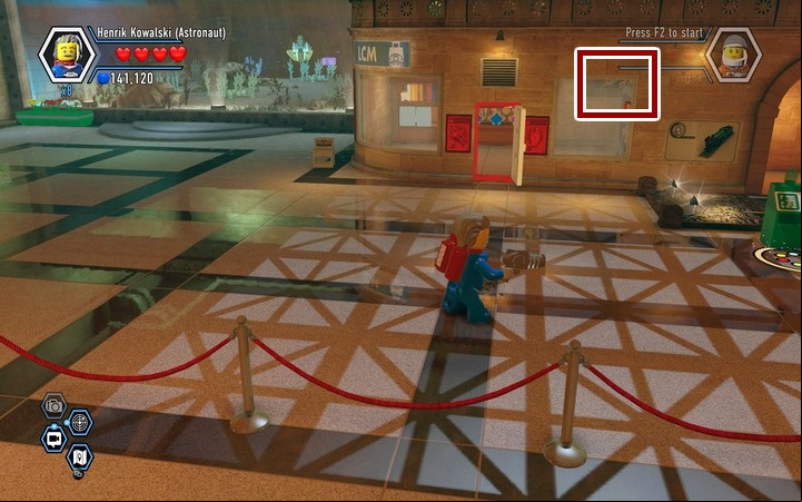 The last poster (5/5) can be hard to find - Secrets in the museum | Walkthrough - Chapter 10 - LEGO City: Undercover Game Guide