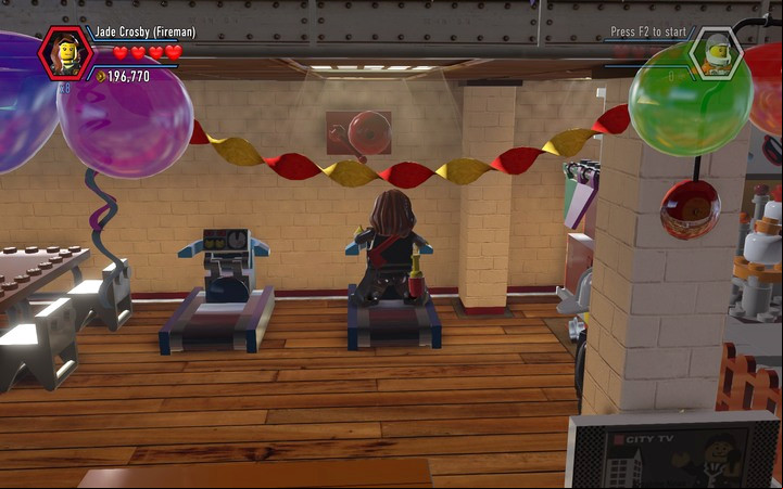 Complete the minigame to get the reward - Secrets in the firefighters building | Walkthrough - Chapter 10 - LEGO City: Undercover Game Guide