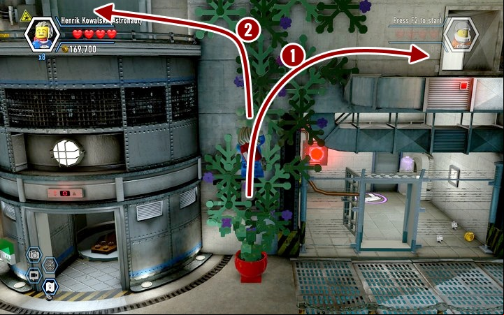 First go to the right, then to the left. Complete story objectives and get the collectibles - Secrets in Blackwells vault | Chapter 11 | Walkthrough - Chapter 11 - LEGO City: Undercover Game Guide
