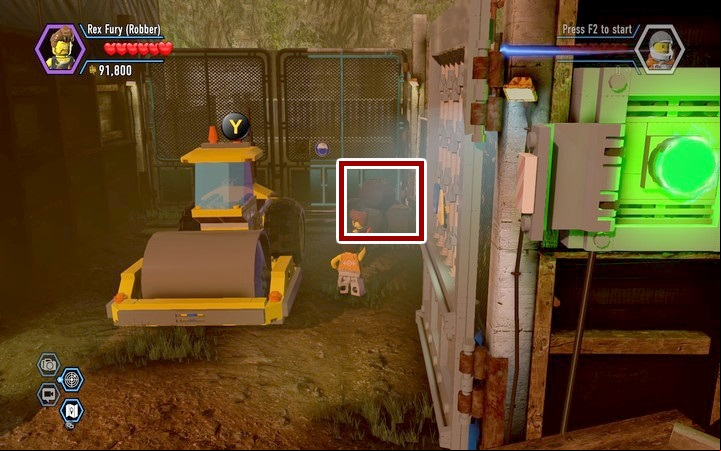 Destroy the black piles of rocks - Secrets on the construction site | Chapter 12 | Walkthrough - Chapter 12 - LEGO City: Undercover Game Guide