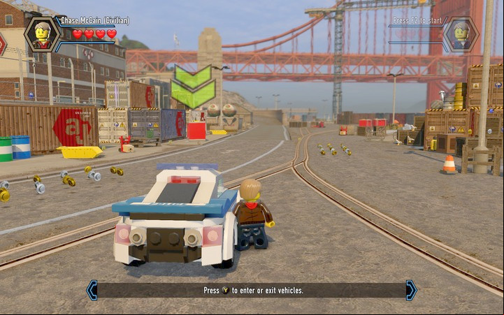 Enter the vehicle and follow the markers - Exploring the station | Chapter 1 - Chapter 1 - LEGO City: Undercover Game Guide