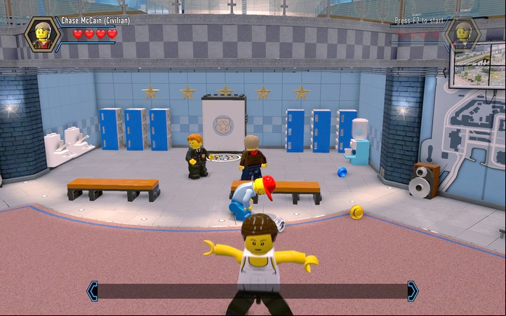 Rebuild the blocks into a wardrobe, where you will acquire a costume - Exploring the station | Chapter 1 - Chapter 1 - LEGO City: Undercover Game Guide