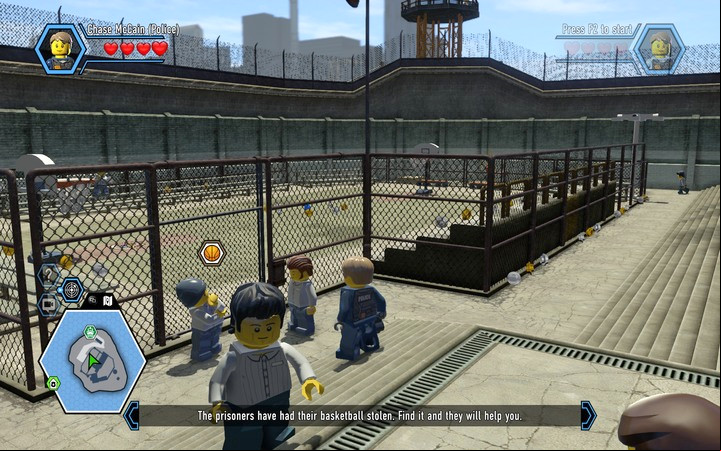 Recover the ball, and you will be allowed to enter the pitch - The prison island | Chapter 3 - Chapter 3 - LEGO City: Undercover Game Guide