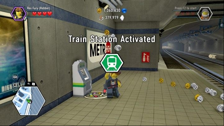 The station is a small, independent territory in the underground - Southwest area | Maps and secrets - Maps and secrets - LEGO City: Undercover Game Guide
