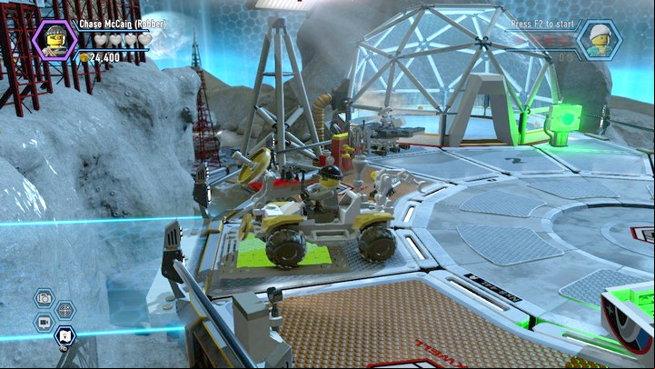The rover will allow you to use pressure plates - Moon Landing | Chapter 14 and 15 | Walkthrough - Chapter 14 and 15 - LEGO City: Undercover Game Guide