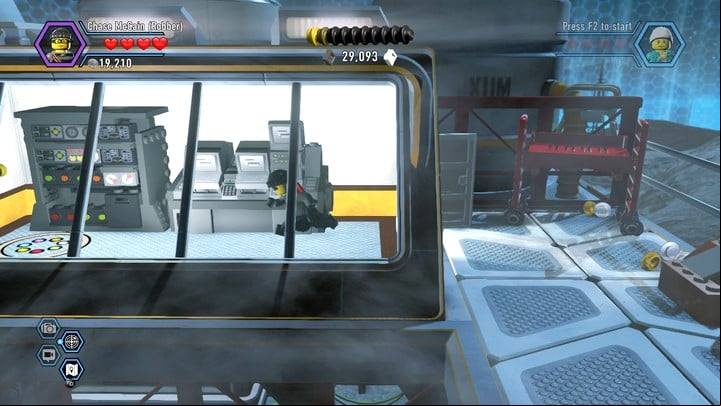Inside the small well-lit building, there is a bridge switch - Moon Landing | Chapter 14 and 15 | Walkthrough - Chapter 14 and 15 - LEGO City: Undercover Game Guide