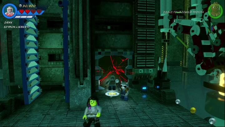 Walk as Drax to the broken wall seen on the picture and destroy it - Mission 12 - Kree-Search and Development | Walkthrough - Walkthrough - LEGO Marvel Super Heroes 2 Game Guide