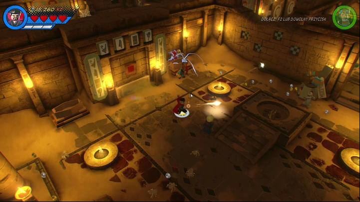 Destroy the Anubis statue in the next room and use the platform hidden underneath it as Doctor Strange - Mission 17 - I Sphinx We Have a Problem | Walkthrough - Walkthrough - LEGO Marvel Super Heroes 2 Game Guide