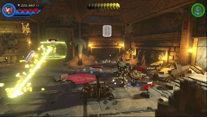 The next phase of the mission is a fight with Living Mummy - Mission 17 - I Sphinx We Have a Problem | Walkthrough - Walkthrough - LEGO Marvel Super Heroes 2 Game Guide