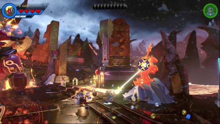 Your next objective is to kill Surtur - Mission 7 - Surtur-n Doom | Walkthrough - Walkthrough - LEGO Marvel Super Heroes 2 Game Guide