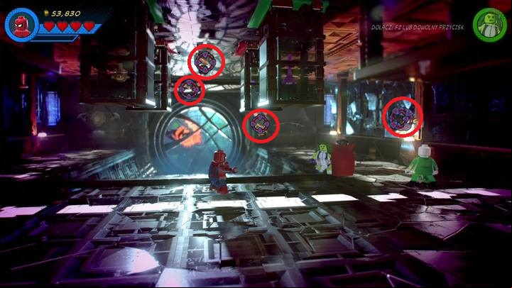 Then, switch to a character who can shoot (e - Mission 8 - Rune to Maneuver | Walkthrough - Walkthrough - LEGO Marvel Super Heroes 2 Game Guide