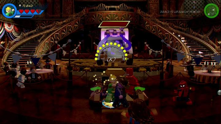 Change her into an inflatable ball and start rotating Kingpins car to the right - Mission 9 - Noir Night-Mayor | Walkthrough - Walkthrough - LEGO Marvel Super Heroes 2 Game Guide