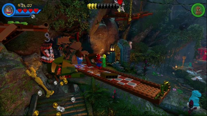 A net with bricks hangs from a hook - Mission 10 - Kun-Lun Konundrum | Walkthrough - Walkthrough - LEGO Marvel Super Heroes 2 Game Guide