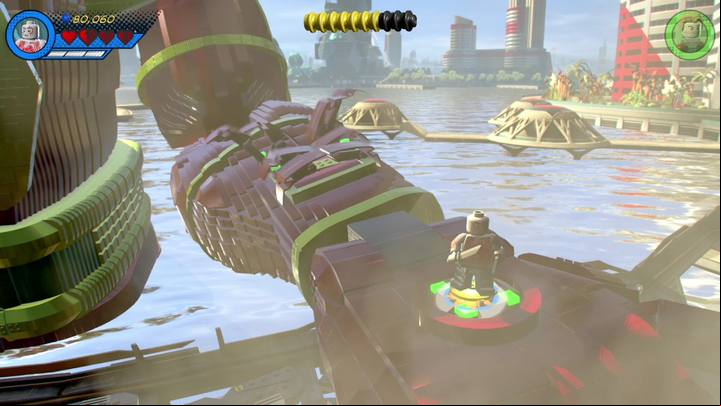 Switch to Star Lord and place him on a button found on Esons weakened hand, then switch to Drax and place him on Esons forearm - Mission 1 - No Eson of Mine | Walkthrough - Walkthrough - LEGO Marvel Super Heroes 2 Game Guide
