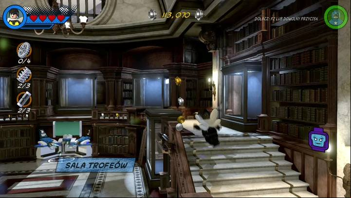 Parts 5 and 6 are found in the Trophy Room - one next to the main computer and the second on the balcony on the left side of the room - Mission 2 - Avengers World Tour | Walkthrough - Walkthrough - LEGO Marvel Super Heroes 2 Game Guide