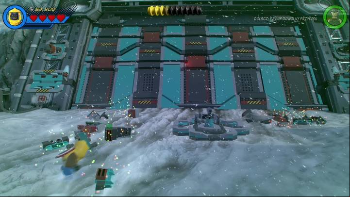Proceed to the gate and use the bricks to build a lever that will allow you to open the research facility - Mission 2 - Avengers World Tour | Walkthrough - Walkthrough - LEGO Marvel Super Heroes 2 Game Guide