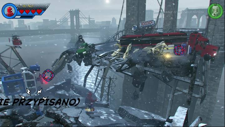 Begin by taking care of the opponents found on the first fragment of the bridge - Mission 2 - Avengers World Tour | Walkthrough - Walkthrough - LEGO Marvel Super Heroes 2 Game Guide