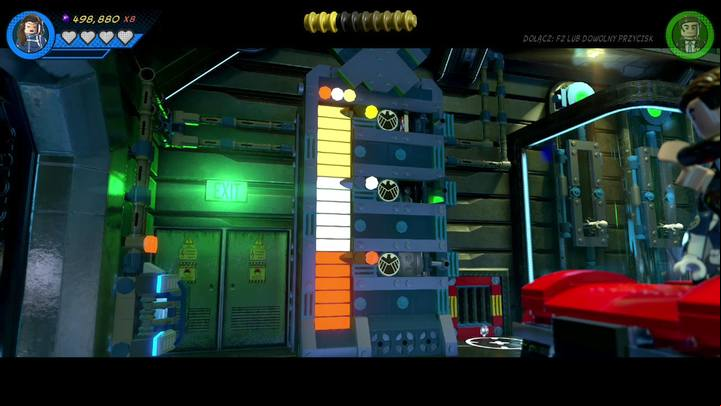 Your task is to shoot the targets presented in the picture above - Mission 2 - Simulation situation | Gwenpools missions (the pink bricks) - Gwenpools missions - LEGO Marvel Super Heroes 2 Game Guide