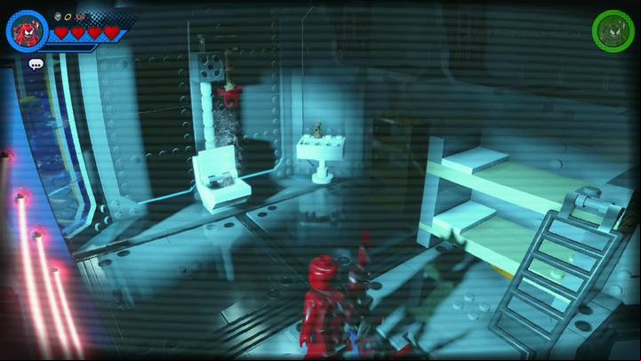 You wake up as Carnage, locked up in a cell - Mission 8 - Oscorp Escapade | Gwenpools missions (the pink bricks) - Gwenpools missions - LEGO Marvel Super Heroes 2 Game Guide