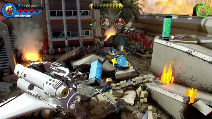 Stan Lee is locked in one of the Starblasters - Mission 1 - No Eson of Mine? | Mission secrets - Mission secrets - LEGO Marvel Super Heroes 2 Game Guide