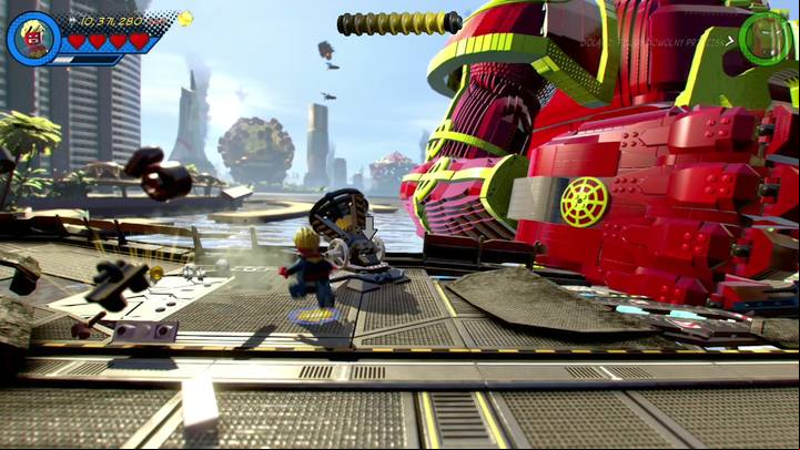This Minikit can be found in the third part of the mission - encounter with Eson the Searcher - Mission 1 - No Eson of Mine? | Mission secrets - Mission secrets - LEGO Marvel Super Heroes 2 Game Guide
