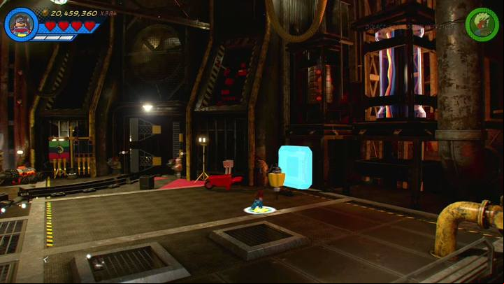 There is a yellow jackhammer at the end of the location - Mission 4 - Whats Klaws is Minded | Mission secrets - Mission secrets - LEGO Marvel Super Heroes 2 Game Guide