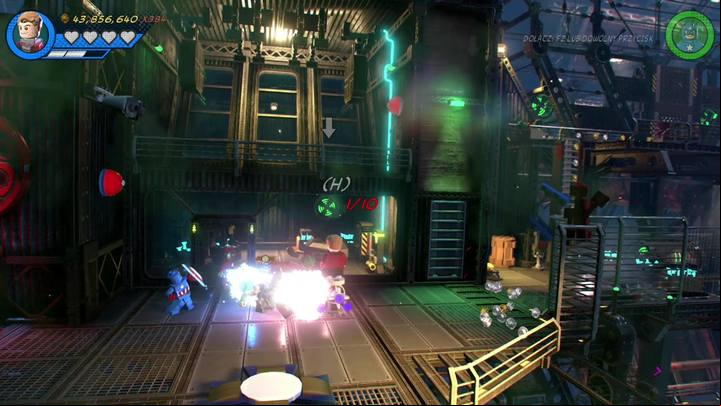 First, destroy all the surrounding containers and build a platform for Captain America - Mission 5 - Hydra Hijinks | Mission secrets - Mission secrets - LEGO Marvel Super Heroes 2 Game Guide