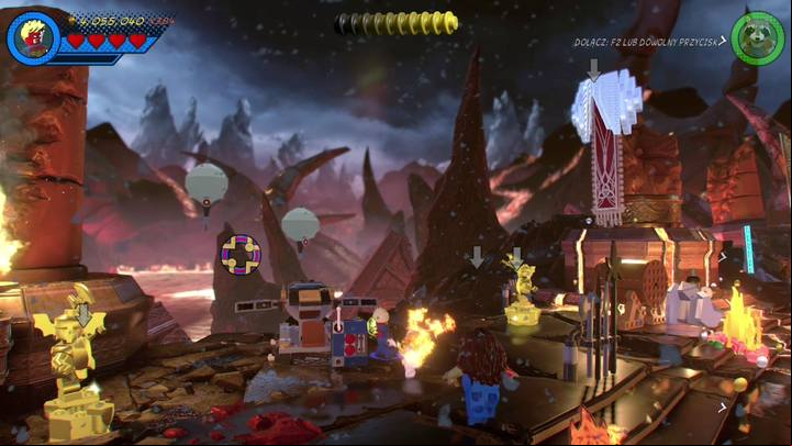 The second Minikit is next to the first one - Mission 7 - Surtur-n Doom | Mission secrets - Mission secrets - LEGO Marvel Super Heroes 2 Game Guide