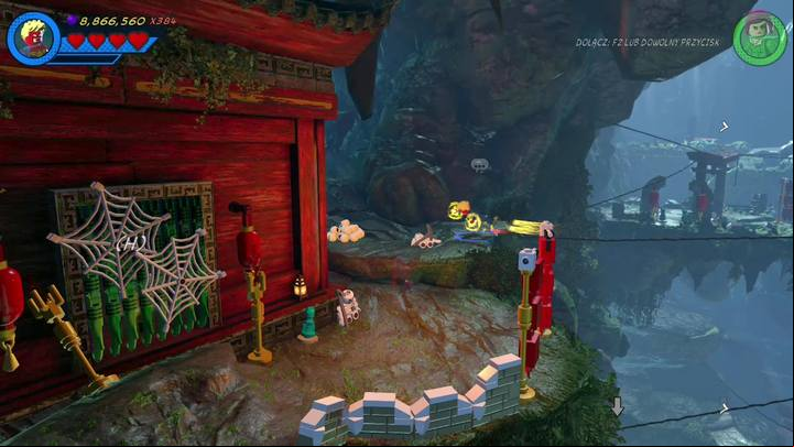 Get across the first abyss, and select one of your flying heroes - Mission 10 - Kun-Lun Konundrum | Mission secrets - Mission secrets - LEGO Marvel Super Heroes 2 Game Guide