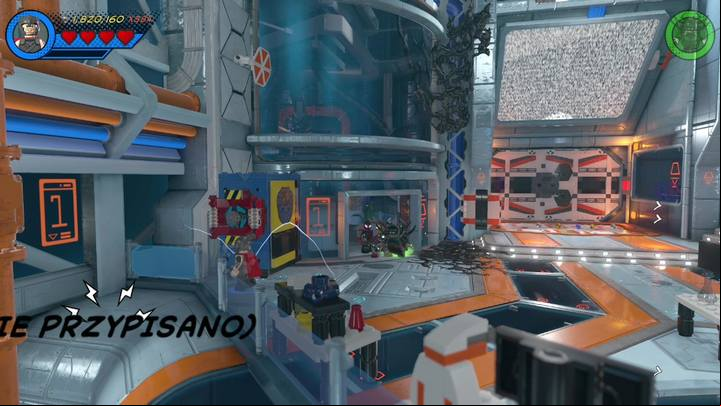 The second minikit is on the first floor - Mission 11 - Symbiote surprise | Mission secrets - Mission secrets - LEGO Marvel Super Heroes 2 Game Guide