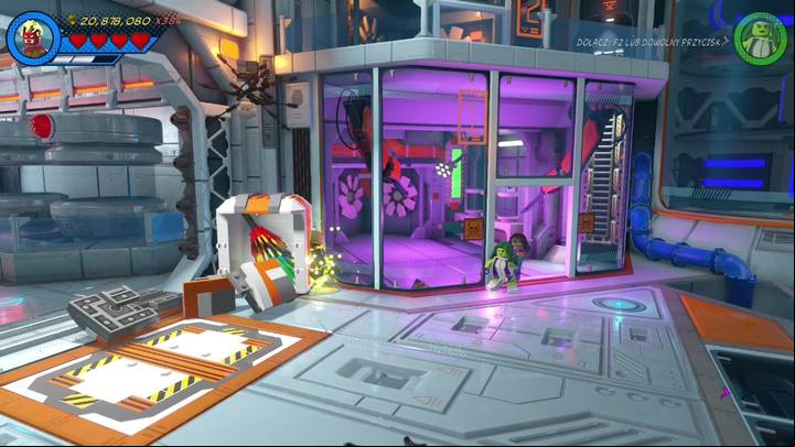 Stan Lee was imprisoned by webs on the left side of the second part of the location - Mission 11 - Symbiote surprise | Mission secrets - Mission secrets - LEGO Marvel Super Heroes 2 Game Guide