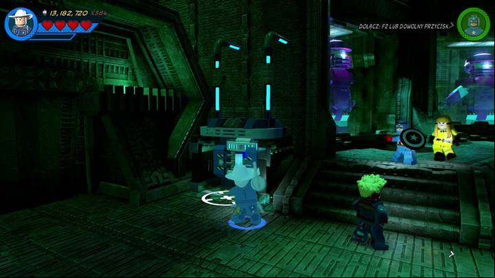 The second minikit is in the head of one of the Sentries - Mission 12 - Kree-Search and Development | Mission secrets - Mission secrets - LEGO Marvel Super Heroes 2 Game Guide