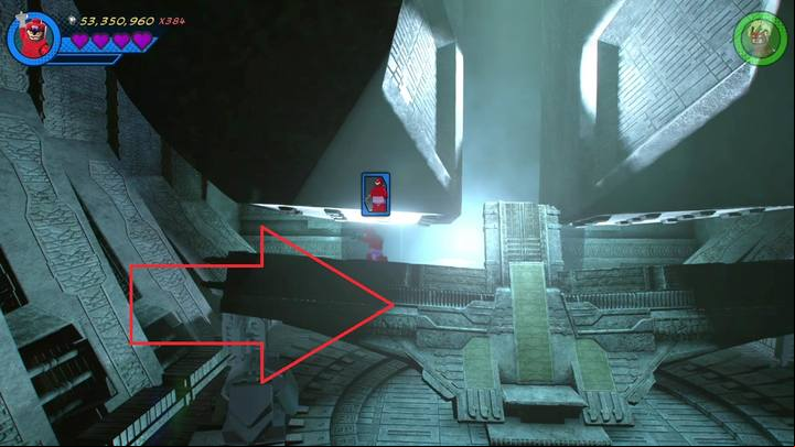 The ninth minikit can be found in the middle of the room with the boss - Mission 12 - Kree-Search and Development | Mission secrets - Mission secrets - LEGO Marvel Super Heroes 2 Game Guide