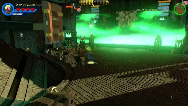 The sixth minikit is in the second part of the location - Mission 14 - Halo, is it Kree Youre Looking For | Mission secrets - Mission secrets - LEGO Marvel Super Heroes 2 Game Guide