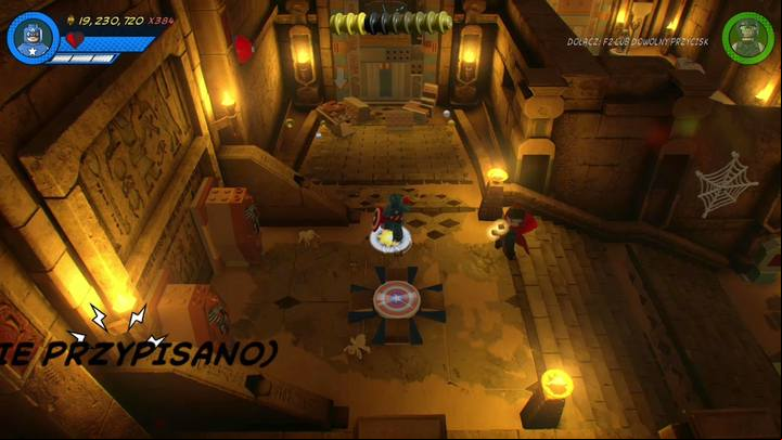 The fifth minikit is in the corridor of the second team, the one thanks to which you completed the main mission - Mission 17 - I Sphinx We Have a Problem | Mission secrets - Mission secrets - LEGO Marvel Super Heroes 2 Game Guide