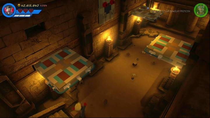 You will find another minikit at the point where you must through the moving sands - Mission 17 - I Sphinx We Have a Problem | Mission secrets - Mission secrets - LEGO Marvel Super Heroes 2 Game Guide