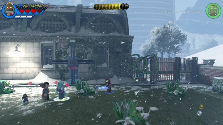 Go to the right side and as Black panther cut down the vines that block access to generator - Mission 18 - The Road to Knowhere | Mission secrets - Mission secrets - LEGO Marvel Super Heroes 2 Game Guide