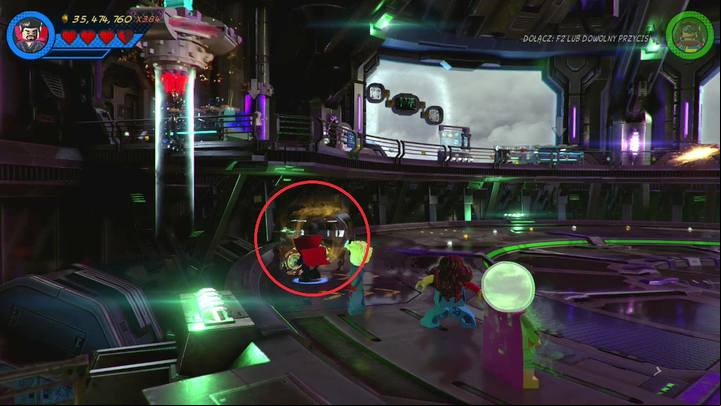 In order to get the eighth minikit you must change the location of five brick pieces - Mission 19 - On Board the Sword | Mission secrets - Mission secrets - LEGO Marvel Super Heroes 2 Game Guide
