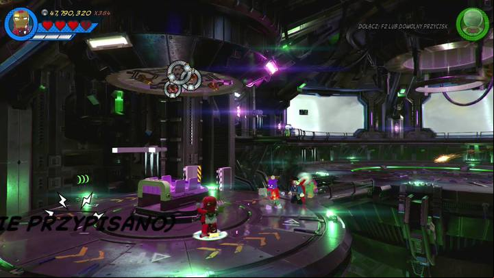 The last minikit can be found in the place shown on the picture - Mission 19 - On Board the Sword | Mission secrets - Mission secrets - LEGO Marvel Super Heroes 2 Game Guide