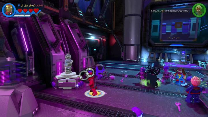 The first minikit can be obtained when you destroy three silver statues - Mission 20 - Out of Time | Mission secrets - Mission secrets - LEGO Marvel Super Heroes 2 Game Guide