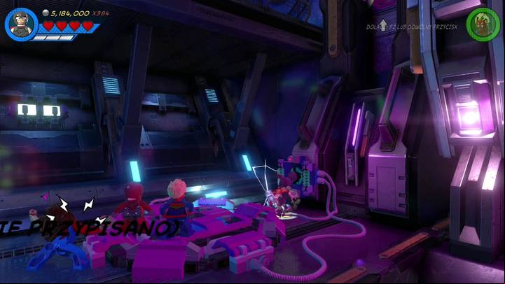 On the right side of the location you will find an elevator and a generator - Mission 20 - Out of Time | Mission secrets - Mission secrets - LEGO Marvel Super Heroes 2 Game Guide