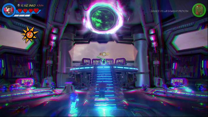 The ninth minikit can be collected when Kang stops time - Mission 20 - Out of Time | Mission secrets - Mission secrets - LEGO Marvel Super Heroes 2 Game Guide